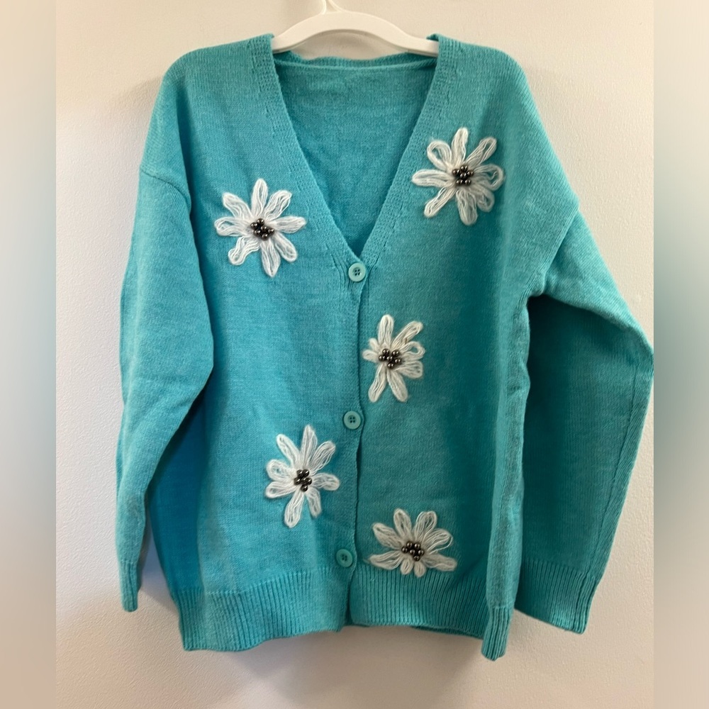 08. Long Sleeve Cardigan Knit Sweater Cardigan Cable Sleeve Soft Knit Cardigan - Picture 7 of 15